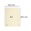 Intercalaires imprimés Carte peau 155g 18 positions de A à Z - A4/ Pce