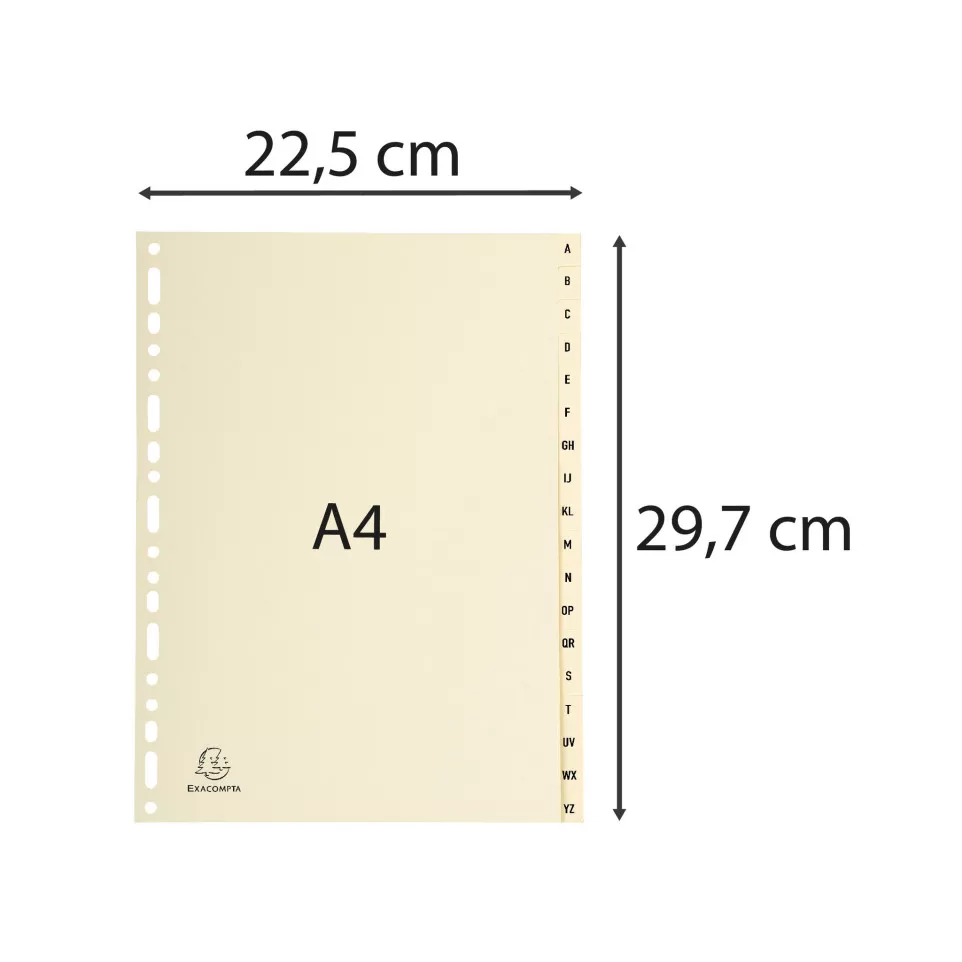 Intercalaires imprimés Carte peau...