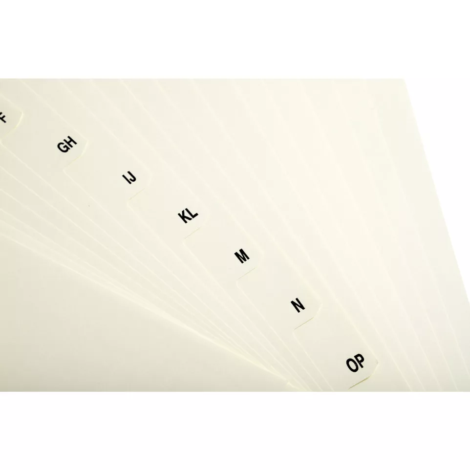 Tabbladen karton 155-g  18 tabs A-Z...