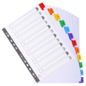 Indices A4 12Pt 1-12 Col Tabs White/ Pc.
