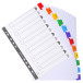Indices A4 12Pt 1-12 Col Tabs White/ Pc.