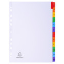 Indices A4 12Pt 1-12 Col Tabs White/ Pc.