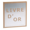 Livre d'or Precious Argent 140 pages blanches - 21x19cm vertical/ Pce