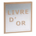 Livre d'or Precious Argent 140 pages blanches - 21x19cm vertical/ Pce