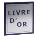 Livre d'or Precious Argent 140 pages blanches - 21x19cm vertical/ Pce