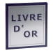 Livre d'or Precious Argent 140 pages blanches - 21x19cm vertical/ Pce