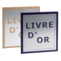 Livre d'or Precious Argent 140 pages blanches - 21x19cm vertical/ Pce