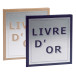 Livre d'or Precious Argent 140 pages blanches - 21x19cm vertical/ Pce