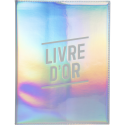 Livre d'or 100 pages tranche argent - Format 27x22cm - GLOSSY/ Pce