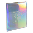 Livre d'or 100 pages tranche argent - Format 27x22cm - GLOSSY/ Pce