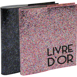 Gasteboek 140p.zilv-21x19cm...