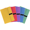 Chemise extensible 3 rabats carte lustrée sangle scratch - 24x32cm/ Pce