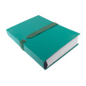 Exacompta Balacron Expanding Spine Folder, A4, Hook and Loop Strap/ Pc.