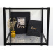 Gastenboek 140p. gou-d 21x19cm LOVE zwart/ St.