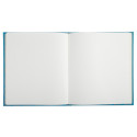 Gastenboek 140p. gou-d 21x19cm ARTY blauw/ St.
