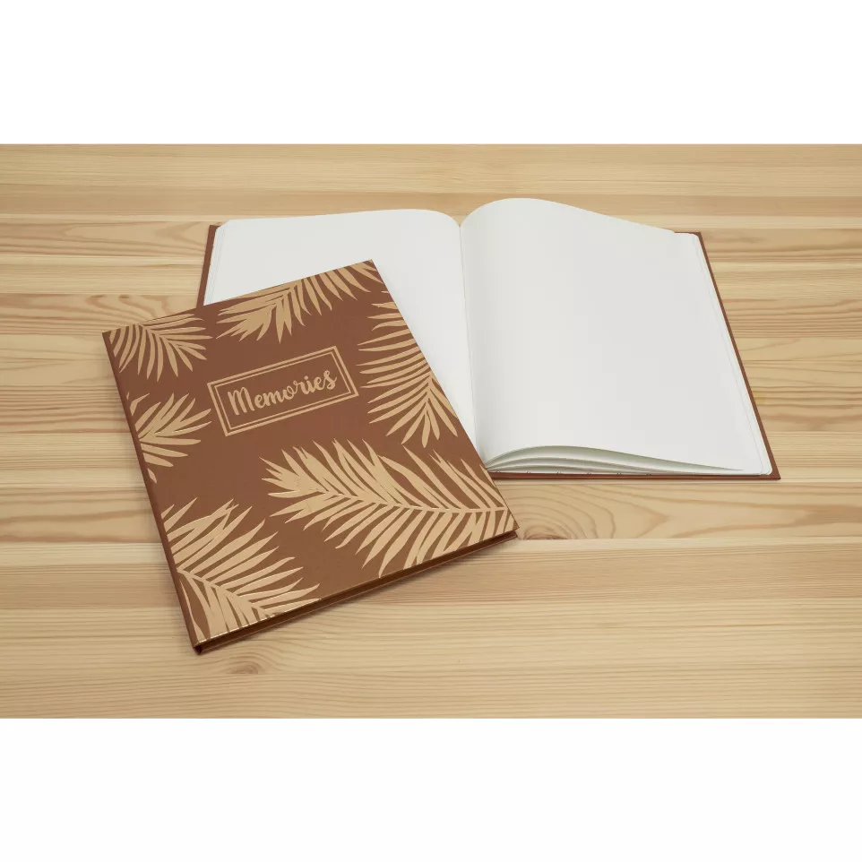 Gastenboek 100p. gou-d 27x22cm PALMA...