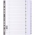 Intercalaires imprimés à touches plastifiées - 20 touches 1 à 20 - A4 maxi/ Pce