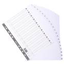 Intercalaires imprimés à touches plastifiées - 20 touches 1 à 20 - A4 maxi/ Pce