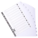 Exacompta Indices A4+ 12Pt 1-12 White Tabs White/ Pc.
