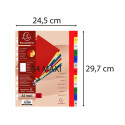 Intercalaires imprimés mensuel PP couleurs 12/100e - 12 positions - A4+/ Pce