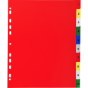 Tabbladen PP A4+ bedrukt 1-10 ass-/ St.