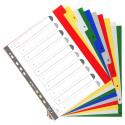 Exacompta PP Printed Indices, A4 Maxi, 1 to 10/ Pc.