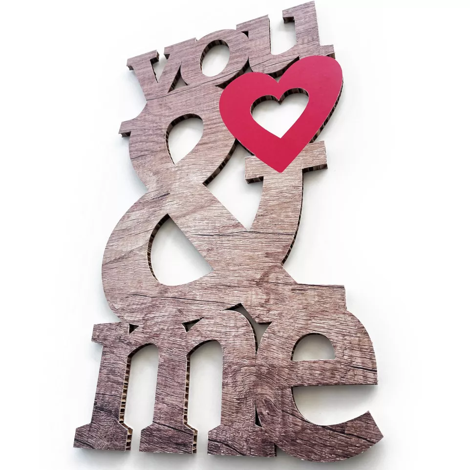 3D Raised Lettering and Logo