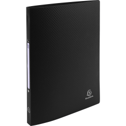 Ringmap m/label PP O-PAK A4 2R 15mm zwart/ St.