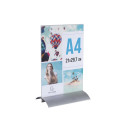Inclined visual display holder A4 aluminium foot/ Pc.