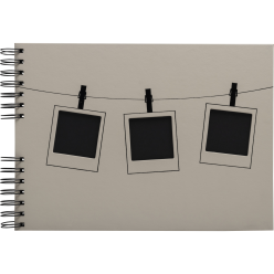 Fotoalb spir 50p zw-32x22...