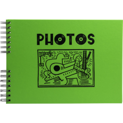 Fotoalb spir 50p zw-32x22...