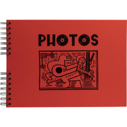 Fotoalb spir 50p zw-32x22...