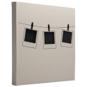 Fotoalb boek 60p zw-29x32 Instants beige/ St.