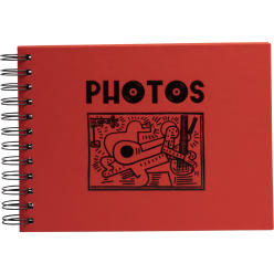 Fotoalb spir 50p zw-23x16...