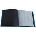 Fotoalb boek 60p zw-29x32 Néo Déco blauw/ St.