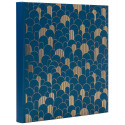 Fotoalb boek 60p zw-29x32 Néo Déco blauw/ St.
