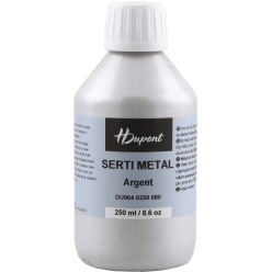 Serti métal 250 ml Argent/ Pce