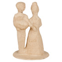 Figurines mariés : homme + femme/ Pce