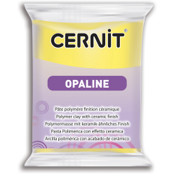 CERNIT - A Bar of Opaline Polymer Clay - Baking Modelling Clay - Primary yellow colour - 56 g block - CE0880056717C/ Pc.
