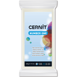 CERNIT - A Number one Polymer Clay Block - Baking Modelling Clay - Opaque white colour - 500 g block - CE0900500027C/ Pc.