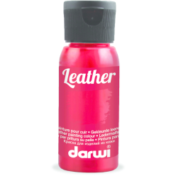 DARWI LEATHER 50ml vermiljoen rood-/ St.