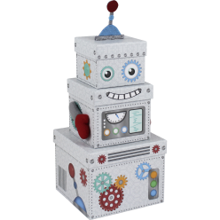 3PC ED PLUSH BOX ROBOT...