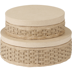 Round Woven Boxes -...