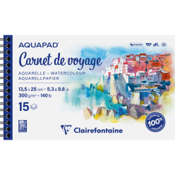 Ntbk spir. Aqua 13,5-x25cm...