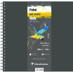 PaintON Noir carnet spiralé...