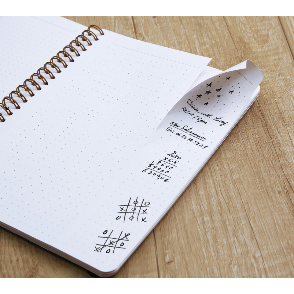 Carnet à Spirale Clairefontaine MyNotes - Pages Détachables, Marges à Déchirer, Idéal Bullet Journal