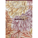 Rhodia collection ORANGE Botanique - bloc entoilé A5 ligné, 70 feuillets papier ivoire 90g/ Pce