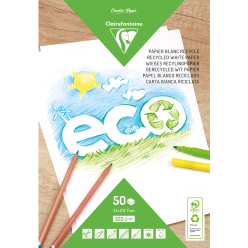 Wit papier recycled-Blok A4...