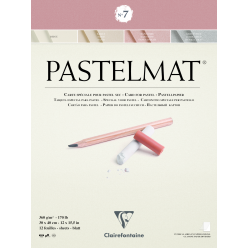 Pastelmat bloc collé 12F 30x40cm 360g/ Pce