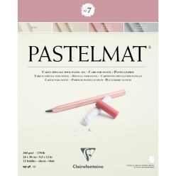 Pastelmat bloc collé 12F 24x30cm 360g/ Pce